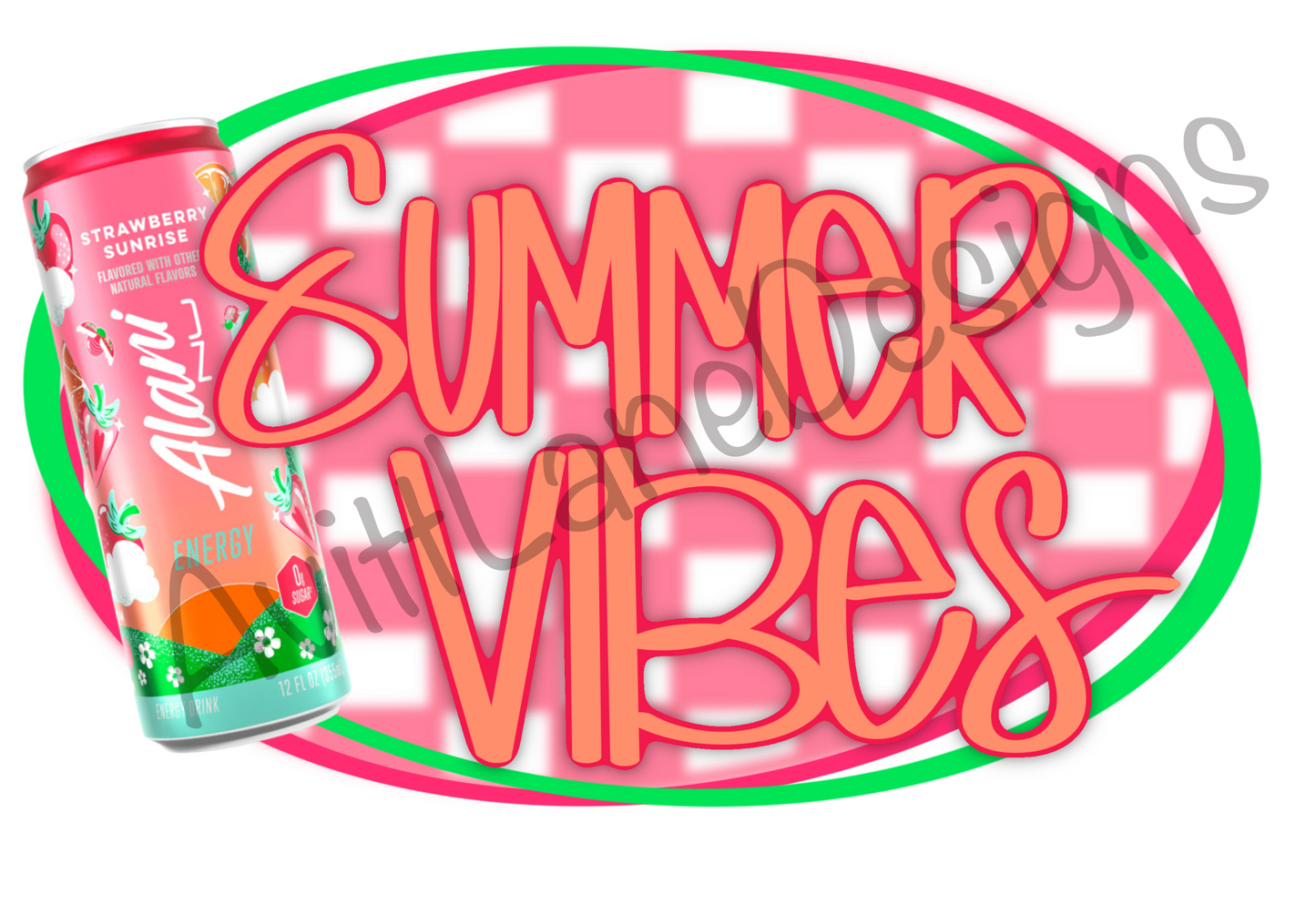 Alani Strawberry Summer Vibes PNG